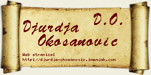 Đurđa Okošanović vizit kartica